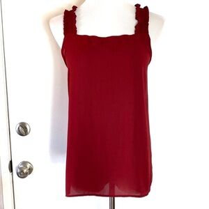 Loft Burgundy Tank Top